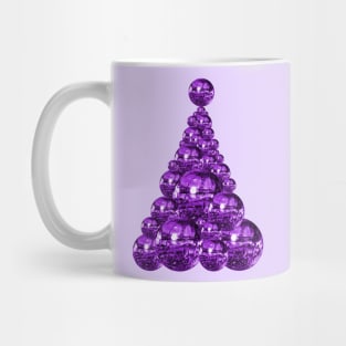 1970's Purple Disco Christmas Tree Mug